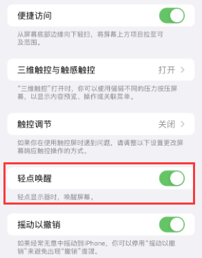 津市苹果授权维修站分享iPhone轻点无法唤醒怎么办 