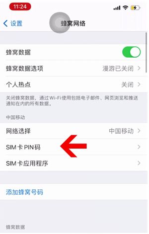 津市苹果14维修网分享如何给iPhone14的SIM卡设置密码 