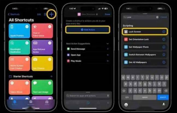 津市苹果14锁屏维修店分享iPhone14升级iOS16.4后如何创建锁屏快捷方式 